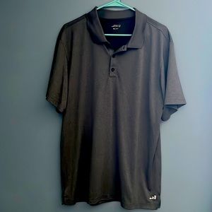 bcg mens XL gray polo style shirt, short sleeve